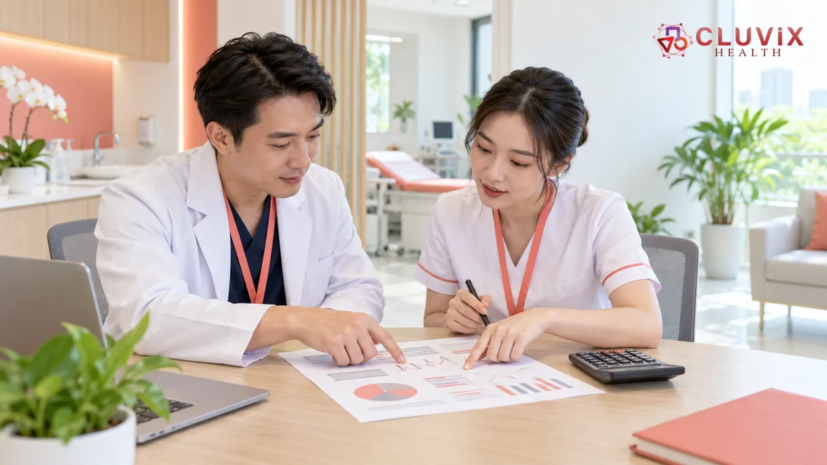 bảng kế hoạch marketing phòng khám tính từ số lượt khám